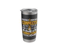 Eventually Everything Connects Engineering Architecture Stainless Steel Insulated Tumbler