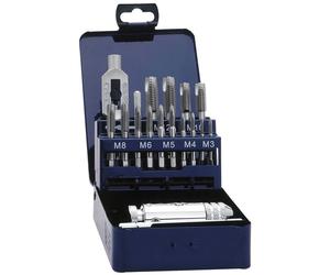 Eventus 70419 Tapping Head Set 12-Pc Metric Right Hand Cutting HSS