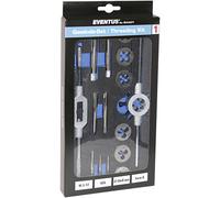 Eventus 70607 Tap Tool Kit 16-Piece HSS Metric Set M3-M12 Hand & M...