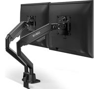 EVEO Premium Dual Monitor Stand - 10-32”, VESA Bracket, Adjustable Height Gas Spring Arm for 2 Monitors