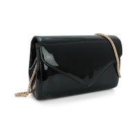EVEOUT Women's Glossy Patent Leather Clutch Bag with Detachable Chain Elegant Evening Bag for Wedding, Party, Prom, Dinner & Daily Use