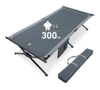 EVER ADVANCED Folding Camp Bed, XXL, 300 kg Load Capacity, Large and Wide, 214 cm x 106 cm, Sturdy Camping Bed for Camping, Travel, Indoor, Outdoor, Beach and Garden