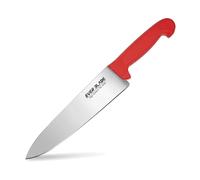EVER BLADE 10 Inch Professional Chef Knife - 250mm Blade - HACCP Colour Coded Red Handle, Japanese High Carbon Stainless Steel Kitchen Knife, Non-Slip Textured Grip, Raw Meat Prep & Commercial Kitchen
