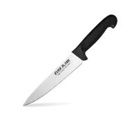 EVER BLADE Professional Colour-Coded Chef Knife 200mm (8 Inch) - Stain-Resistant, Premium Japanese Stainless Steel Kitchen Knife with Textured, Green Colour HACCP Handle (Black, 7.5")