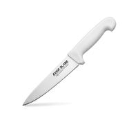 EVER BLADE Professional Colour-Coded Chef Knife 200mm (8 Inch) - Stain-Resistant, Premium Japanese Stainless Steel Kitchen Knife with Textured, Green Colour HACCP Handle (White, 6.25")