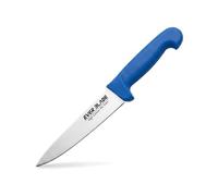 EVER BLADE Professional Colour-Coded Chef Knife 200mm (8 Inch) - Stain-Resistant, Premium Japanese Stainless Steel Kitchen Knife with Textured, Green Colour HACCP Handle (Blue, 6.25")
