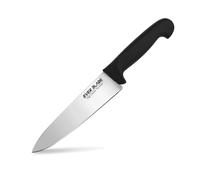 EVER BLADE Professional Colour-Coded Chef Knife 200mm (8 Inch) - Stain-Resistant, Premium Japanese Stainless Steel Kitchen Knife with Textured, Green Colour HACCP Handle (Black, 8")