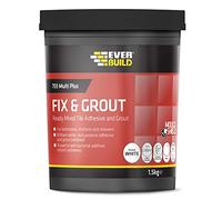 Everbuild Tile Adhesive 703 – Ready-mixed Anti-mould Water-resistant Brilliant White 1.5kg