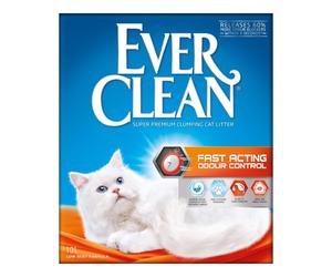 Ever Clean Clumping Cat Litter, Fast Acting Odour Control, Ideal for small spaces, Scented for long-lasting freshness, 10L