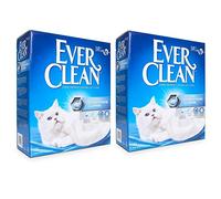 Ever Clean Extra Strong Clumping Cat Litter Unscented 2x10L -Extreme Premium Lock In Odour, Triple Action Deodorizer And Vibrant Feline Freshness Self Cleaning Litter, Fresh And Hygienic