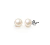 Ever Faith 6mm Cream Freshwater Cultured Pearl Stud Earrings