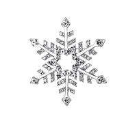 Ever Faith Austrian Crystal Elegant Winter Snowflake Star Brooch Pin Clear