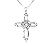 Ever Faith Celtic Knot Cross Necklace