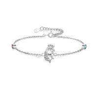 Ever Faith Crown Unicorn Link Bracelet Adjustable from 6.6 to 7.1 Inches