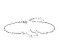 Ever Faith Cubic Zirconia Gemini Zodiac Horoscope Astrology Link Bracelet