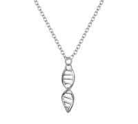 Ever Faith DNA Necklace Double Helix Pendant Biological Symbol