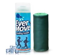 Ever Move Instant Cooling Towel - 100 x 30 cm Lightweight Cooling Towels for Neck, 100% Polyester Reusable Cold Effect Towel for Hot Weather, Workout, Travel & Outdoor Training - (Green)