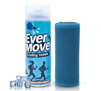 Ever Move Instant Cooling Towel - 100 x 30 cm Lightweight Cooling Towels for Neck, 100% Polyester Reusable Cold Effect Towel for Hot Weather, Workout, Travel & Outdoor Training - (Blue)