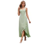 Ever-Pretty Bridesmaid Dress Charming Sleeveless Chiffon Lotus Leaf with V-Neck Wedding Dress Mint Green 6UK
