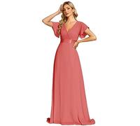 Ever Pretty Women's Summer Wedding Party Dresses Evening, Coral 1, 12 UK