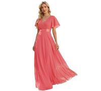 Ever Pretty Women's Summer Wedding Party Dresses Evening, Coral 1, 16 UK