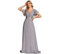 Ever Pretty Women's Summer Wedding Party Dresses Evening, Grey 1, 20 UK