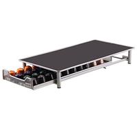 EVER RICH ® 40 Capsules Storage Drawer Compatible with NESPRESSO Coffee CAPUSULES (7 - NET Silver 40)