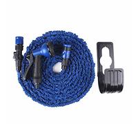 Ever Rich ® 50/75 / 100 Feet Newest Expandable Strongest Hose with & 8 Pattern Spray Nozzle (Blue 100FT Holder)