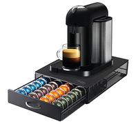 EVER RICH ® CAPSULES STORAGE DRAWER COMPATIBLE WITH VERTUOLINE NESPRESSO CAPSULES (40 CAPSULES CAPACITY) (1. VertuoLine 40)