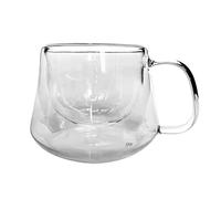 Ever Rich ® Double Wall Glasses - 200ml - Espresso Coffee - Tea - Cappuccino - Clear Glass Cups - Heatproof Insulated Glass (200ML DBL Wall)