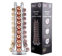 Ever Rich ® Tower Capsule Holder Compatible with Nespresso Coffee Capsules (Rotating Design) (Option 1)