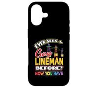 Ever Seen a Gay Lineman Before Now You Have Pride Shirt Case for iPhone 17