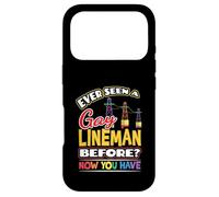 Ever Seen a Gay Lineman Before Now You Have Pride Shirt Case for iPhone 17 Pro