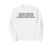 Ever Since I Was Young Data Business Insights Sarcastic Joke Sweatshirt