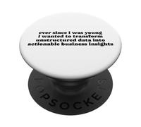 Ever Since I Was Young Data Insights Humor Nerd Quote PopSockets Adhesive PopGrip