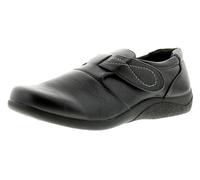 Ever So Soft Cadence Black Flat Shoes Women Flat Shoes Casual Comfortable Touch Fastening Mesh Nurses Work Stitch Detail Womens Ladies School Black 6 UK