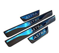 Ever TA 4 pcs Car Door Sill Protector Strips for Op-el Vauxhall Astra 2010-2022, Stainless Steel Auto Threshold Kick Plates Pedal Car Body Styling Decoration Accessory, Blue