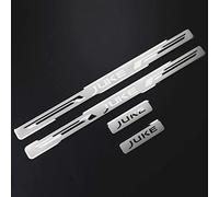 Ever TA 4 pcs Stainless Steel Car Door Sill Protector Strips for NIS-san Juke 2010-2020, Car Door Kick Plates Scuff Guard Threshold Styling Decoration Accessories, Silver