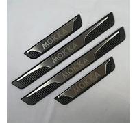 Ever TA 4pcs Car Door Sill Protector Kick Plates Op-el Mokka Vauxhall Mokka X 2012-2020, Stainless Steel Scuff Guard Threshold Cover Pedal Car Trim Accessories, Silver
