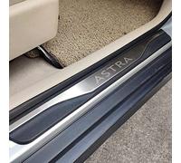 Ever TA 4Pcs Car Door Sill Protector Strips for Op-el Vauxhall Astra 2010-2022, Stainless Steel Kick Plates Scuff Guard Threshold Styling Decoration Accessories, Silver