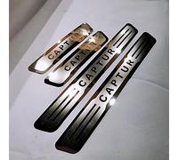 Ever TA 4Pcs Car Door Sill Protector Strips for REN-Ault CAPTUR 2014-2021, Stainless Steel Kick Plates Scuff Guard Threshold Styling Decor Accessories, Silver
