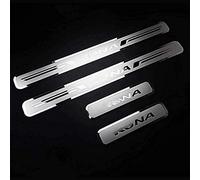 Ever TA 4Pcs Car Door Sill Protector Strips Hyun-dai Kona 2017 2018 2019 2020 2021 2022, Stainless Steel Kick Plates Scuff Guard Threshold Styling Decor Accessories, Silver