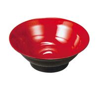 Ever Unison Japanese Style Red Melamine Plastic Ramen Bowl 203*H83mm - Durable & Heat-Resistant - Dishwasher Safe