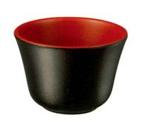 Ever Unison Japanese Style Red Melamine Plastic Tea Cup 180 * 58mm - Durable & Heat-Resistant - Dishwasher Safe