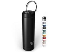 Ever Vessel Maxi Stainless Steel Water Bottle 26oz - Double wall vacuum insulated | Integrated carry handle | leak proof flip top lid | Lightweight & stylish - Black