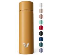 Ever Vessel Mini Stainless Steel Water Bottle 14oz - Non-insulated | Designed for Bags | Slim, Ultra Lightweight & Stylish - Yellow