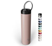 Ever Vessel Super Maxi Stainless Steel Water Bottle 36oz - Double wall vacuum insulated | Integrated carry handle | leak proof flip top lid | Lightweight & stylish - Rose Pink