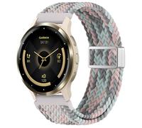 EverAct 18mm Magnetic Braided Compatible with Garmin Venu 3S 41mm Watch Band/Venu 4 41mm/Vivoactive 4S/Venu 2S/Vivomove 3S/Forerunner 255S 265S, Stretchy Nylon Sport Strap for Women Men (improved)