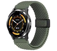 EverAct 18mm Magnetic Braided Compatible with Garmin Venu 3S 41mm Watch Band/Vivoactive 4S/Venu 2S/Vivomove 3S/Forerunner 255S/Forerunner 265S, Adjustable Stretchy Nylon Sport Strap for Women Men