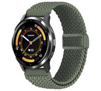 EverAct 18mm Magnetic Braided Watch Band Compatible with Garmin Venu 3s/Vivoactive 4s/Venu 2s/Vivomove 3s/Forerunner 255S/Forerunner 265S, Elastic Loop Soft Stretchy Wristband Strap for Women Men